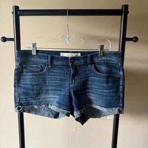 Abercrombie & Fitch y2k mini Classic Blue Denim Shorts